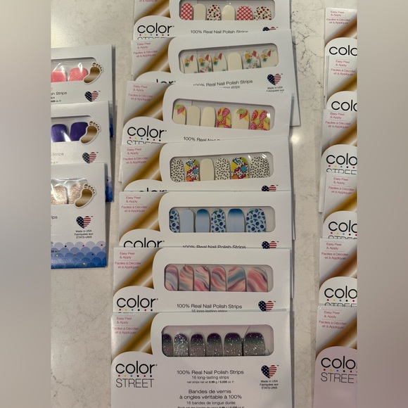 22 Color Street Polish Strips - Vibrant Collection Nails & Toenails - Picture 4 of 5